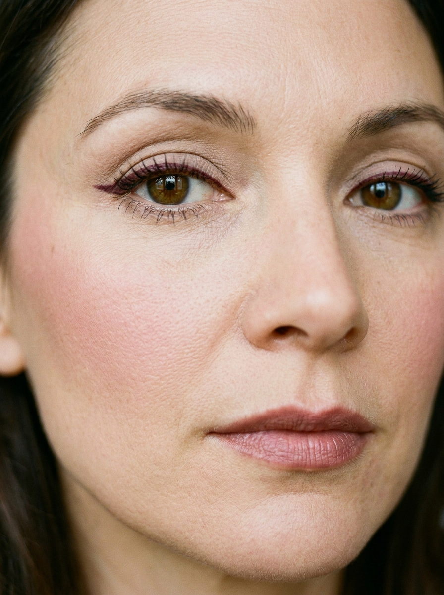 Soft Burgundy Liner als Herbst Makeup Ideen für braune Augen Inspiration 2026